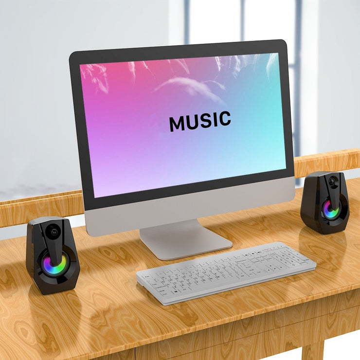 Colorful Dual-speaker Multimedia Computer Speaker Bass Stereo