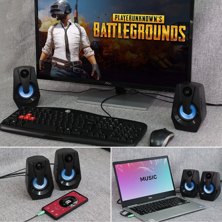 Colorful Dual-speaker Multimedia Computer Speaker Bass Stereo